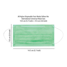 Load image into Gallery viewer, Disposable 3-ply Face Mask for Children - Green