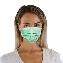 Load image into Gallery viewer, Disposable 3-ply Face Mask - Green