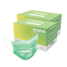 Load image into Gallery viewer, Disposable 3-ply Face Mask for Children - Green