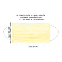 Load image into Gallery viewer, Disposable 3-ply Face Mask - Yellow