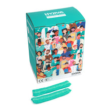 Load image into Gallery viewer, Hyjiva Disposable Bouffant Cap - 10 gsm, Non-woven Fabric, 100 pcs - Stretchable Head Cover for Hospital/Factory/Kitchen (Green)