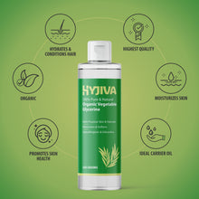 Load image into Gallery viewer, Hyjiva Organic Vegetable Glycerine - 100% Pure & Natural, Odourless, Ideal for Face Hair & Skin Care, 250g