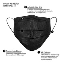 Load image into Gallery viewer, Disposable 3-ply Face Mask for Children - Black
