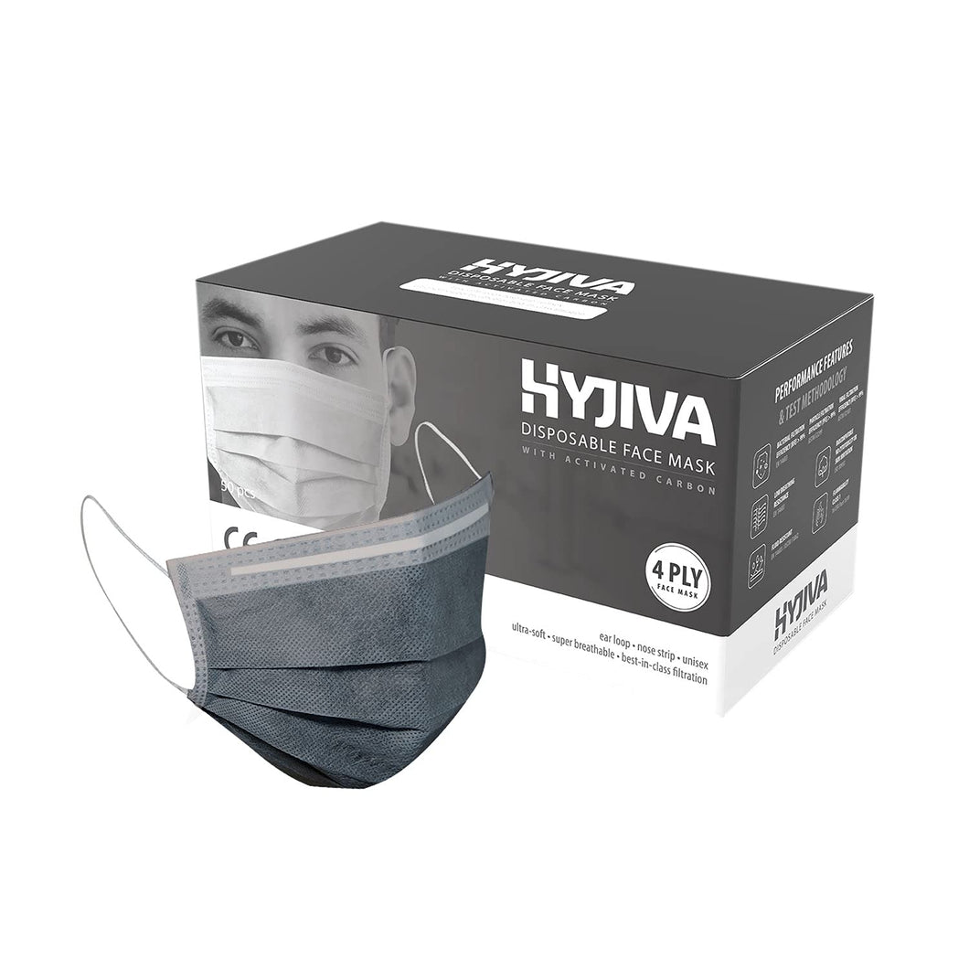 Disposable 4-ply Face Mask with Activated Carbon