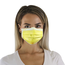Load image into Gallery viewer, Disposable 4-ply Face Mask - Yellow
