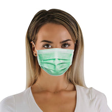 Load image into Gallery viewer, Disposable 3-ply Face Mask - Green
