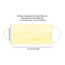 Load image into Gallery viewer, Disposable 3-ply Face Mask - Yellow

